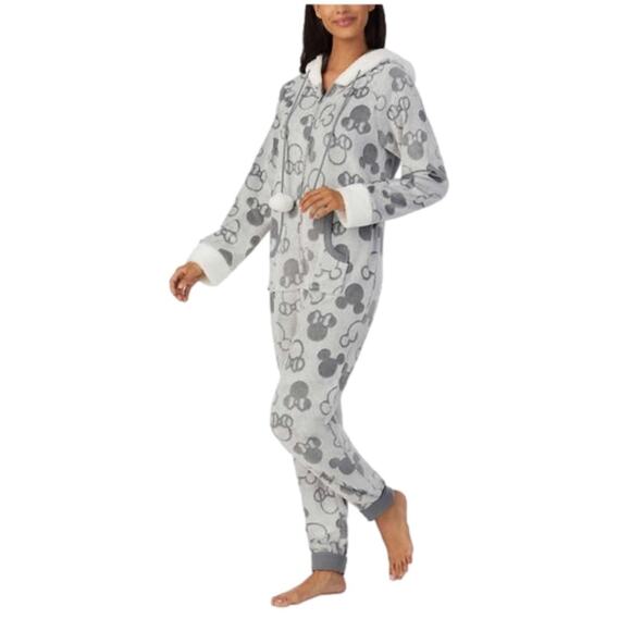 Disney Women's Mickey Mouse Pajamas Gray Size XL NWT - Picture 1 of 9